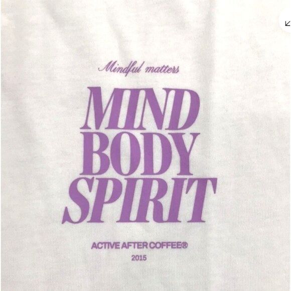 Active After Coffee T Shirt Unisex Mind, Body, Spirit Comfort Fit Motivational - Picture 5 of 9